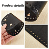   5Pcs 5 Colors Oval PU Leather Knitting Crochet Bags Nail Bottom Shaper Pad PURS-PH0001-21-4