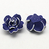 Handmade Polymer Clay 3D Flower Beads CLAY-Q195-25mm-01-2