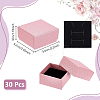 Rhombus Textured Cardboard Ring Storage Boxes CBOX-WH0005-05B-2