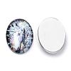 Flatback Glass Cabochons GGLA-S034-25x18-022-2