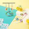 10Pcs 5 Styles Baking Paint Glass Enamel Beads LAMP-TA0002-50B-7