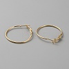 Brass Hoop Earring Findings FIND-WH0110-742B-G-2