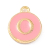 Golden Plated Alloy Enamel Charms X-ENAM-Q437-14O-1