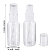 BENECREAT 30ml Transparent PET Plastic Refillable Spray Bottle MRMJ-BC0001-50-2