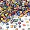 40G 8 Colors 2-Hole Baking Paint Glass Seed Beads SEED-TA0001-71-3