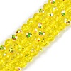 Electroplate Transparent Glass Beads EGLA-B013-02A-AB02-1