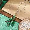 Christmas Glass Seed Beaded Pendant Decorations HJEW-TA00013-01-5