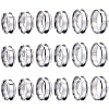 18Pcs 6 Size 201 Stainless Steel Grooved Finger Ring Settings RJEW-SC0001-05P-1