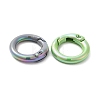 Spray Painted Alloy Spring Gate Ring PALLOY-H131-10-3