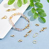 10Pcs 2 Styles Brass Fold Over Clasps KK-HS0001-31-6