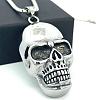 Punk Retro 304 Stainless Steel Skull Pendant Necklaces for Women Men SH9006-4