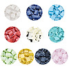 Craftdady 500Pcs 10 Colors 2-Hole Glass Seed Beads SEED-CD0001-02B-11
