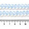 Baking Painted Transparent Glass Beads Strands DGLA-A034-J8MM-D01-4