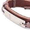 Leather Cord Bracelet for Men Women BJEW-C005-01B-3
