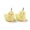 Flocky Acrylic Pendants FIND-A044-01B-1