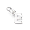 925 Sterling Silver Letter Charms STER-C012-01S-E-1