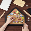 Wall Mounted Brooch Jewelry Display Cork Tray AJEW-WH0554-68F-3