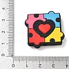 Autism Theme Silicone Beads SL-CBAF318-D02-3