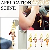 Silicone Pendant Decorations HJEW-YW00451-03-6