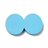 Flat Round DIY Pendant Silicone Molds DIY-G062-D06-3