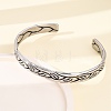 Retro 316 Surgical Stainless Steel Cuff Bangles BJEW-C142-11A-AS-3