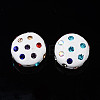 Polymer Clay Rhinestone Beads RB-S056-27H-2