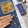 60Pcs 304 Stainless Steel Stud Earring Findings STAS-SC0021-31G-3