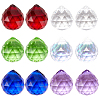 Teardrop Transparent K9 Glass Pendants GLAA-SP0001-22-1