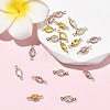SHEGRACE Brass Pave Cubic Zirconia Oval Connector Charms XGRQ2O712-439G-4