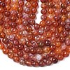 Natural Fire Crackle Agate Beads Strands X-G-G212-8mm-10-2