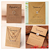 Fashewelry 120Pcs 12 Styles 12 Constellation Theme Cardboard Jewelry Display Cards AJEW-FW0001-02-16