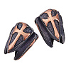 2Pcs Brass European Beads KK-DC0005-18B-1