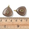Natural Grey Agate Pendants G-H328-04G-A09-3