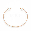 Brass Open Cuff Bangle Making KK-N258-01G-3