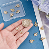 12Pcs Brass Micro Pave Cubic Zirconia Pendants KK-ME0004-66-3