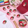 30Pcs Strawberry Computerized Embroidery Cloth Iron on/Sew on Patches PATC-FG0003-73A-4