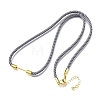 3MM Round Nylon Milan Cord Necklaces Making NJEW-H091-01G-26-1