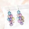 430 Stainless Steel Dangle Earrings EJEW-B157-01B-1
