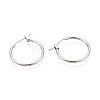 304 Stainless Steel Hoop Earrings EJEW-T048-25B-P-2