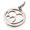 304 Stainless Steel Charms STAS-Z119-08P-2