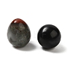 Natural & Synthetic Mixed Gemstone Egg Pocket Palm Stone G-C095-04-2