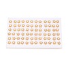 Flower Brass Natural Pearl Stud Earrings PEAR-N017-07F-4