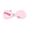 Opaque Resin Pendants RESI-N051-16A-2