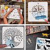 Plastic Reusable Drawing Painting Stencils Templates DIY-WH0202-289-4