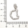 Rack Plating Brass Micro Pave Cubic Zirconia European Dangle Charms KK-L210-015P-D-3