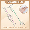Cat Eye Beads Keychain KEYC-NB00024-2