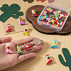 20Pcs 10 Styles Fruit Theme Boot Baking Paint Glass Enamel Beads LAMP-TA0002-78C-6