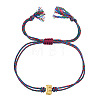 304 Stainless Steel Alphabet Bead Adjustable Bracelets IC6774-5-1