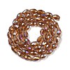Transparent Electroplate Glass Beads Strands LS-EGLA-N013-T10mm-B16-2