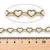 Ion Plating(IP) 304 Stainless Steel Heart Link Chains CHS-S012-18G-2